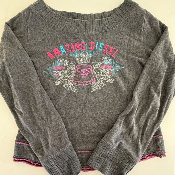 Vintage Y2K Diesel Sweatshirt - Picture 6 of 6